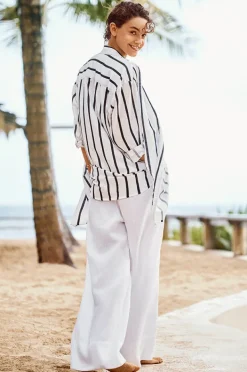 Women Sea Level Corfu Stripe Shirt