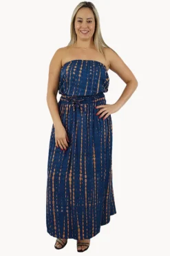 Women Sundrenched Crackle Tube Dress