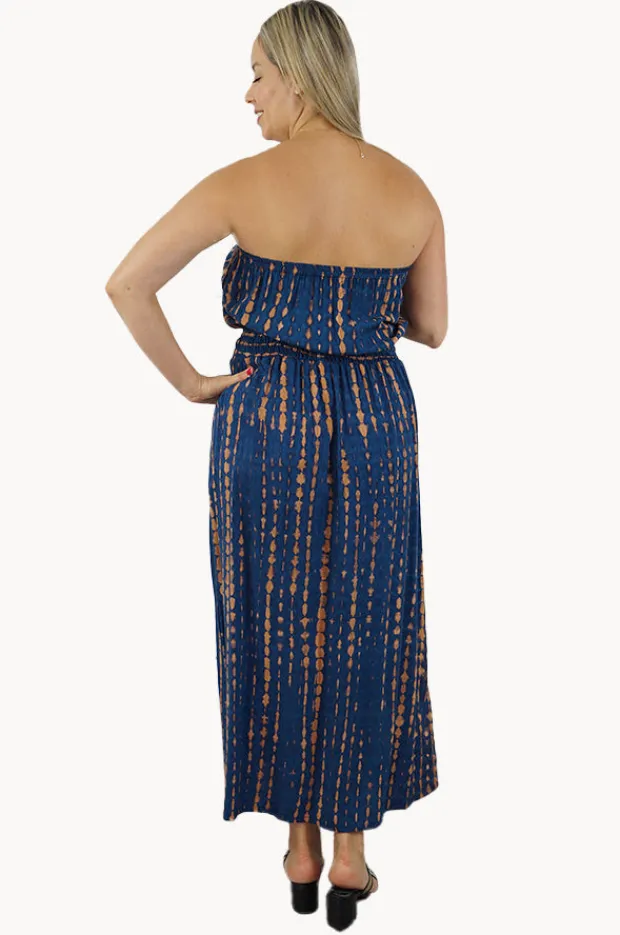 Women Sundrenched Crackle Tube Dress