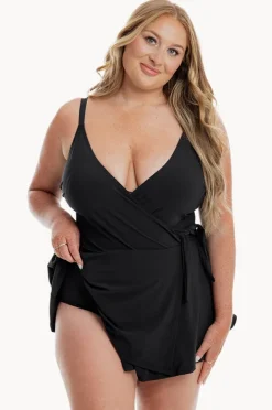 Women Togs Swimwear Cross Over Swim Dress