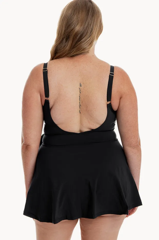 Women Togs Swimwear Cross Over Swim Dress