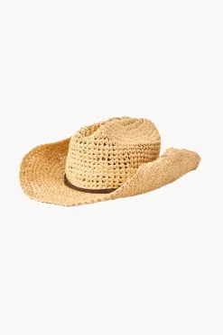 Women Rip Curl Crushable Straw Cowgirl Hat