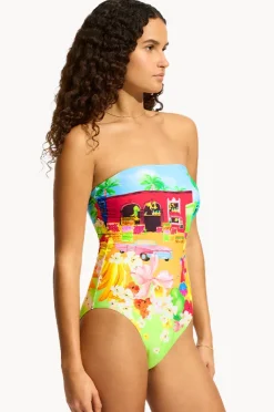 Women Seafolly Cuba Bandeau One Piece