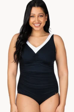 Women Jantzen DD/E Cup Ruched Front One Piece