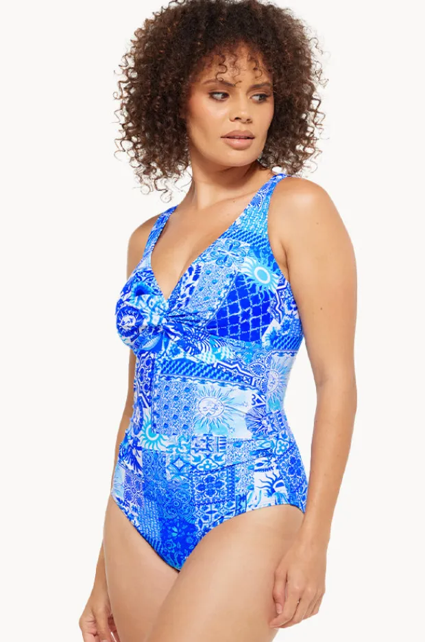 Women Togs Swimwear Delta Twist Front One Piece