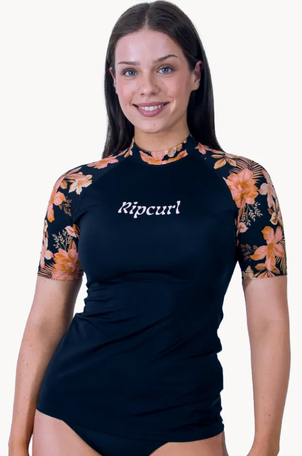 Women Rip Curl Desert Dreams Short Sleeve Suntop