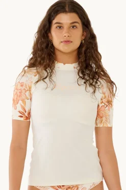 Women Rip Curl Desert Dreams Short Sleeve Suntop