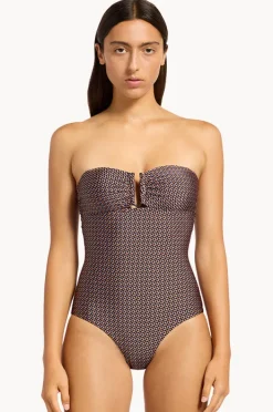 Women Jets Desert Geo Bandeau One Piece