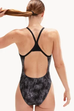 Women Speedo Digital Placement Turnback One Piece