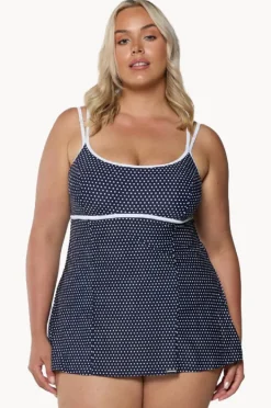 Women Capriosca Dots DD/E Cup Swim Dress One Piece