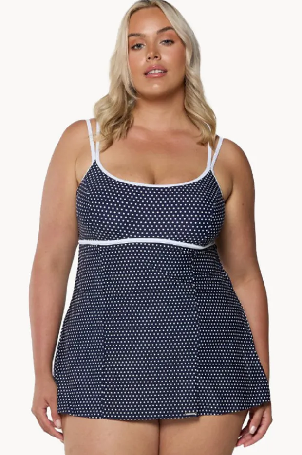 Women Capriosca Dots DD/E Cup Swim Dress One Piece