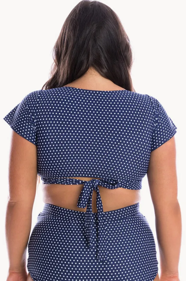 Women Capriosca Dots Moulded Frill Wrap Bra