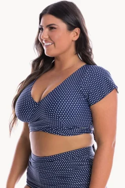 Women Capriosca Dots Moulded Frill Wrap Bra