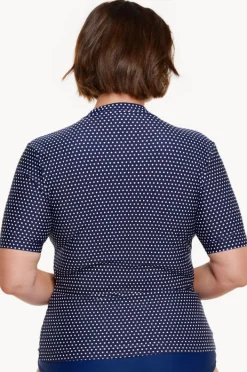 Women Capriosca Dots Short Sleeve Suntop