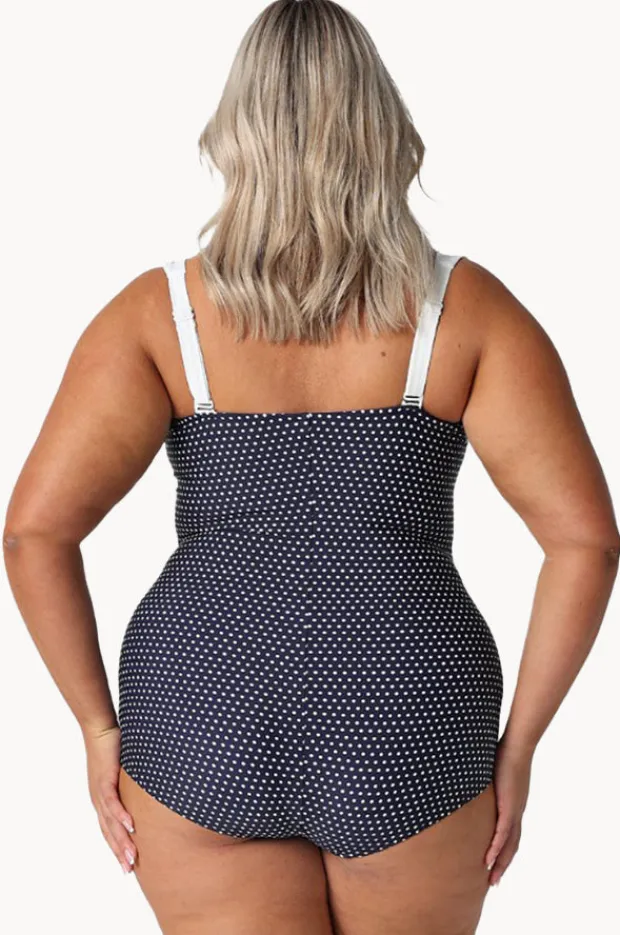 Women Capriosca Dots Skirted Retro One Piece