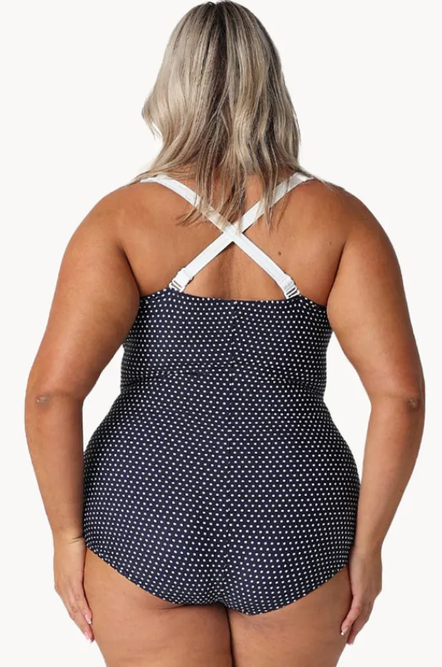 Women Capriosca Dots Skirted Retro One Piece