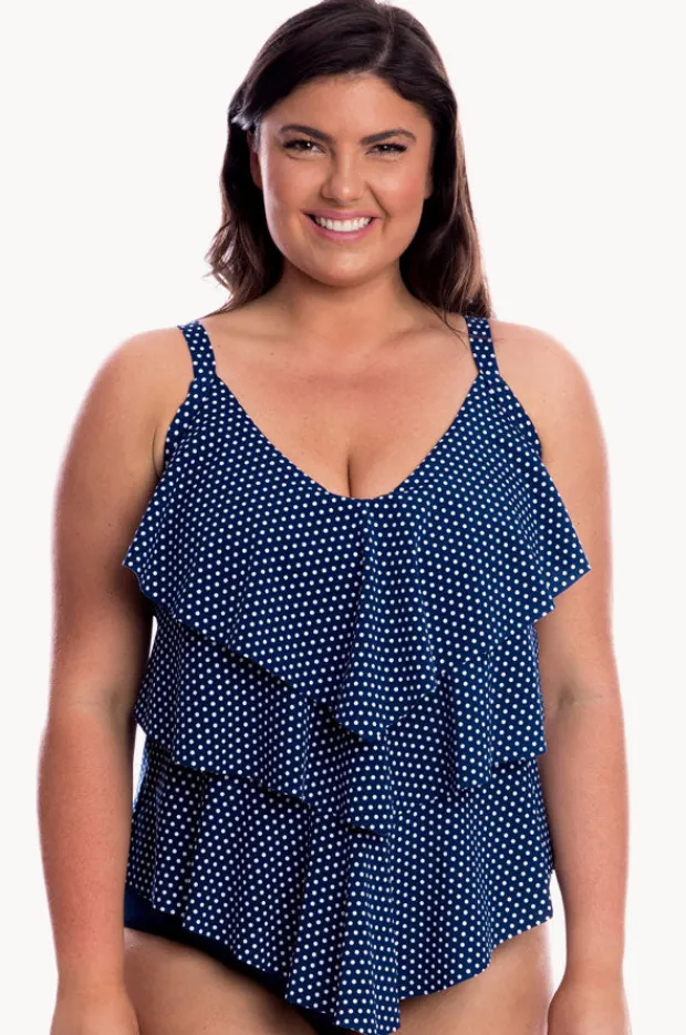 Women Capriosca Dots Tiered Tankini Separate