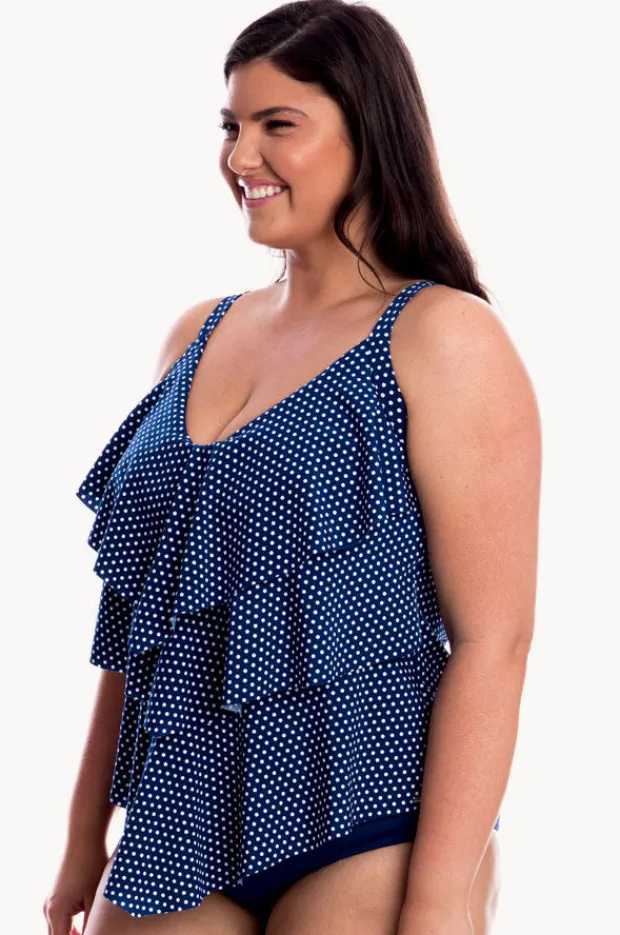 Women Capriosca Dots Tiered Tankini Separate