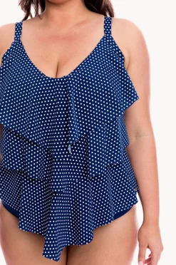 Women Capriosca Dots Tiered Tankini Separate