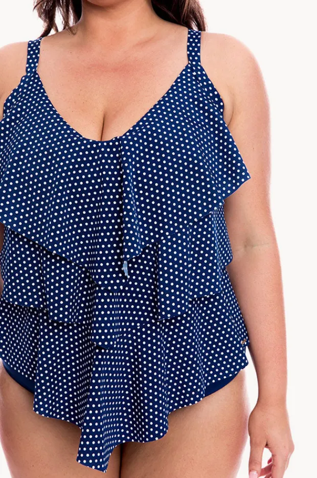 Women Capriosca Dots Tiered Tankini Separate