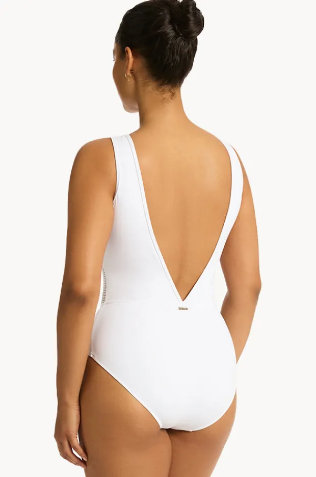Women Sea Level Drift High Neck One Piece