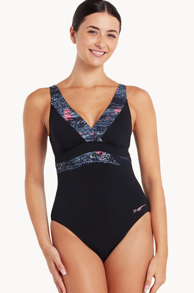 Women Zoggs Dusk Square Back One Piece