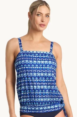 Women Poolproof Dynasty Bandeau Blouson Tankini Separate