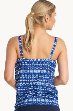 Women Poolproof Dynasty Bandeau Blouson Tankini Separate