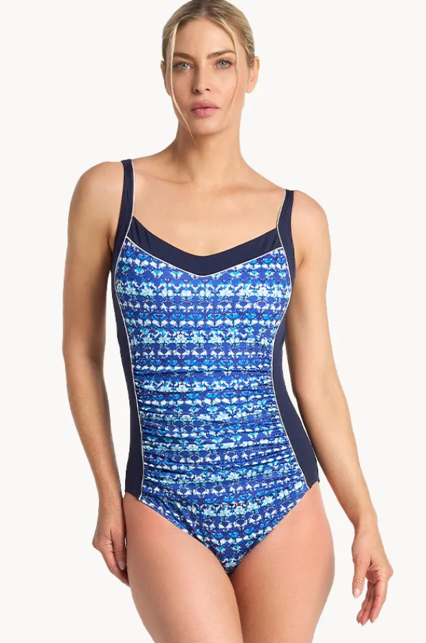 Women Poolproof Dynasty DD/E Cup Piped One Piece