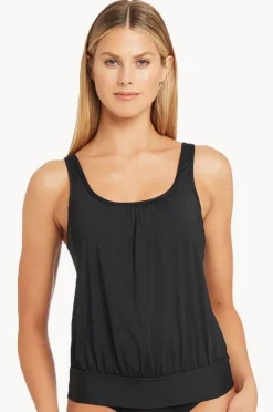 Women Sea Level Eco Essentials Blouson Tankini Separate
