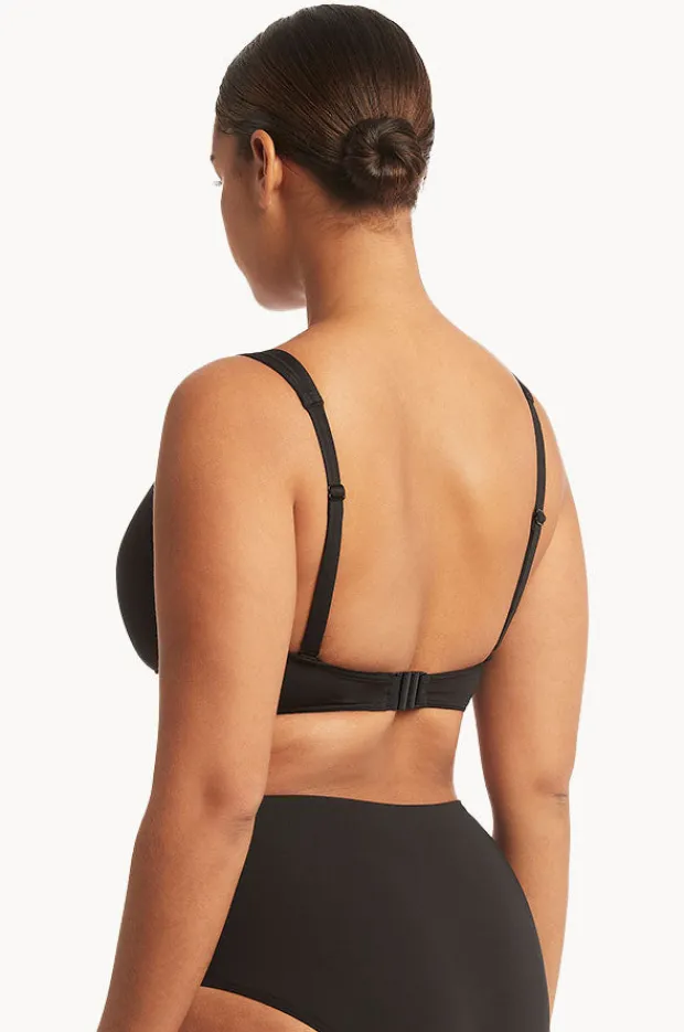 Women Sea Level Eco Essentials Cross Front Bra