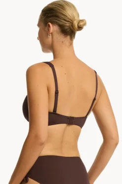 Women Sea Level Eco Essentials Cross Front Bra