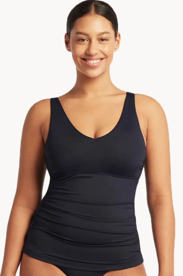 Women Sea Level Eco Essentials D/DD Cup Tankini Separate