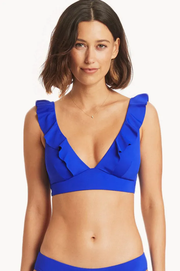 Women Sea Level Eco Essentials Frill Bra