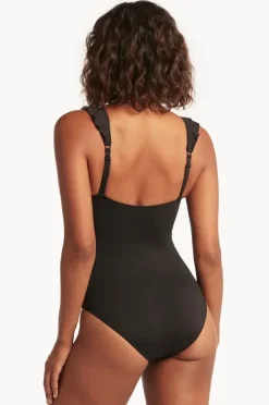 Women Sea Level Eco Essentials Frill One Piece