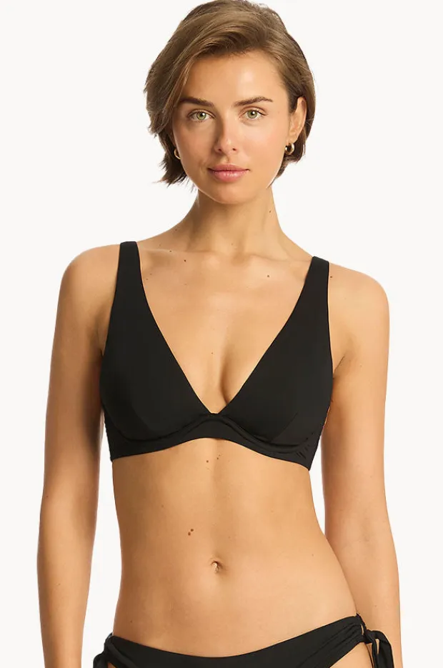 Women Sea Level Eco Essentials Longline Underwire Bra