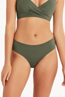 Women Sea Level Eco Essentials Mid Bikini Pant