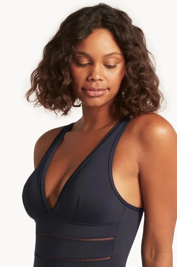 Women Sea Level Eco Essentials Spliced One Piece