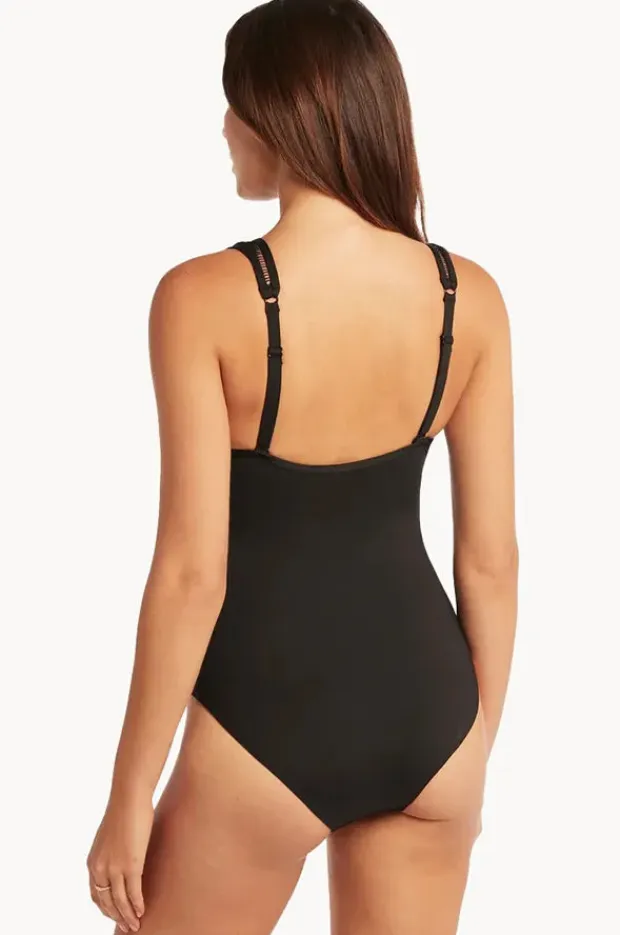 Women Sea Level Eco Essentials Spliced One Piece