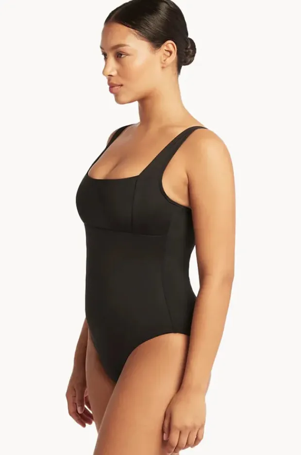 Women Sea Level Eco Essentials Square Neck One Piece