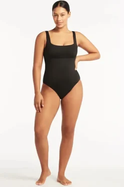 Women Sea Level Eco Essentials Square Neck One Piece