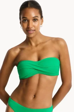 Women Sea Level Eco Essentials Twist Bandeau