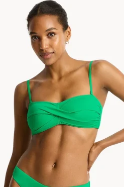 Women Sea Level Eco Essentials Twist Bandeau