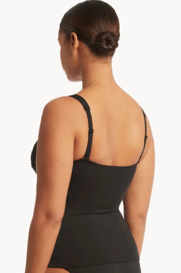 Women Sea Level Eco Essentials Twist Front Tankini Separate