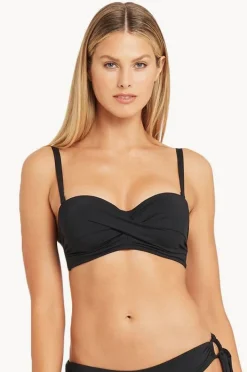 Women Sea Level Eco Essentials Twist Front Bandeau