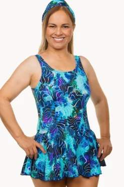 Women T.h.e. Swimwear Electric Ocean Swim Dress