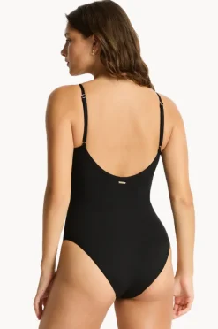 Women Sea Level Elysian Square Neck Bralette One Piece