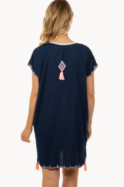 Women Sundrenched Embroidered Tassel Tunic