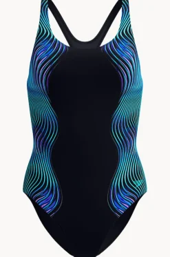Women Speedo Engineered Print Butterfly Back One Piece