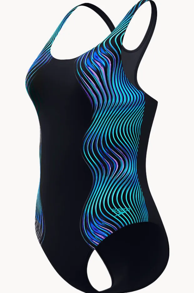 Women Speedo Engineered Print Butterfly Back One Piece